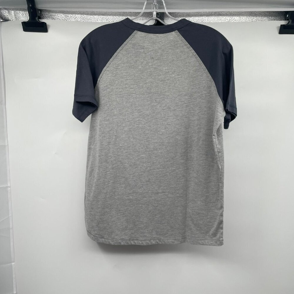 Desplato Men's Henley T-Shirt Gray/Blue Size Small - Picture 7 of 8